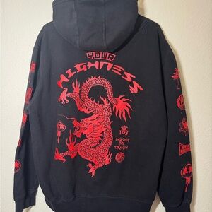 Black Chinese Dragon Hoodie